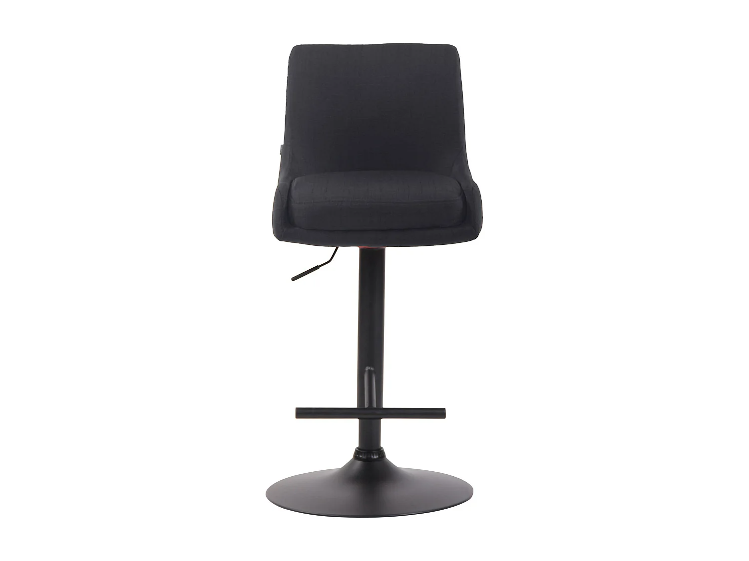 Tabouret de bar - Tissu & Métal - Noir - Club