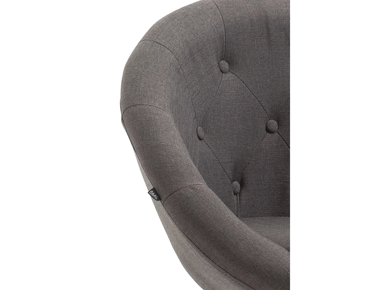 Tabouret de bar - Tissu & Métal - Gris foncé - London