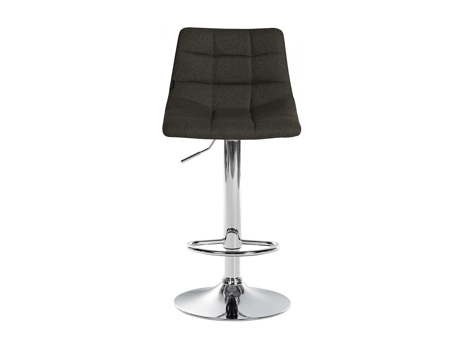 Tabouret de bar - Tissu & Métal - Gris foncé - Jerry