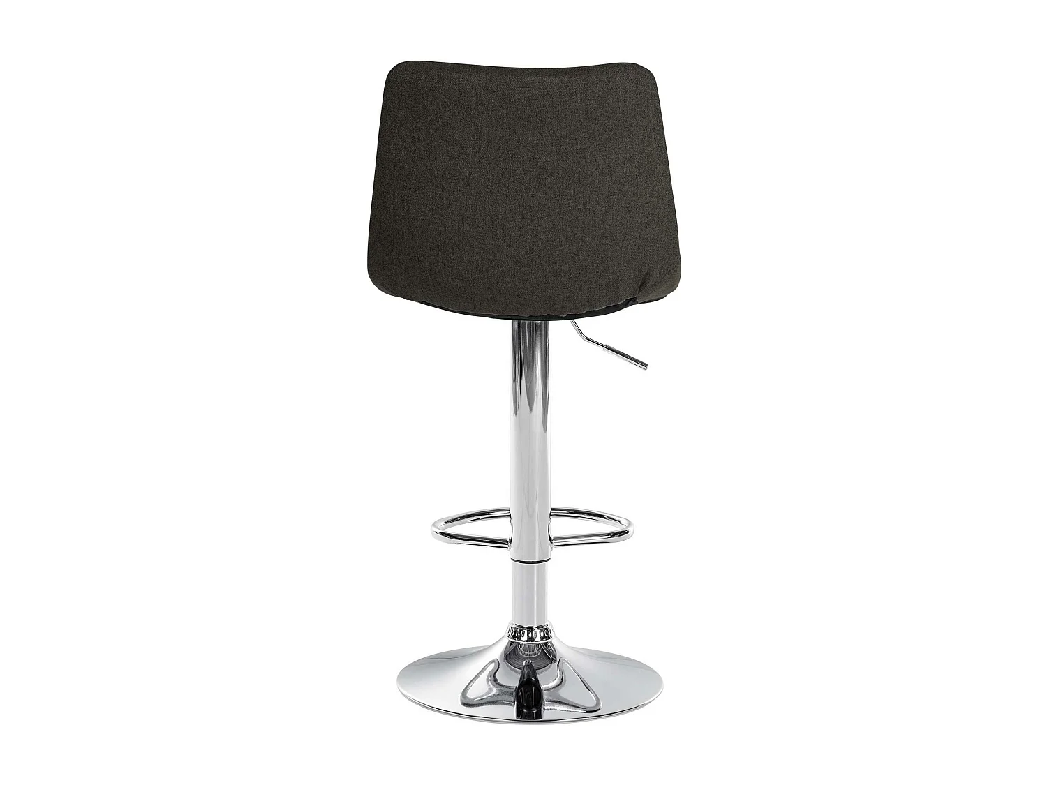 Tabouret de bar - Tissu & Métal - Gris foncé - Jerry