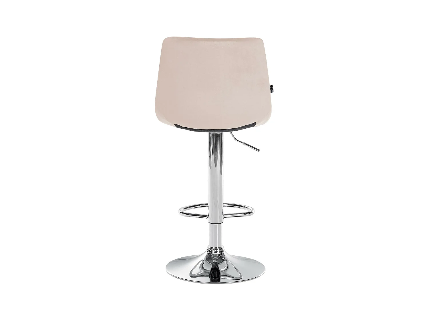 Lot de 2  Tabouret de bar - Velours & Métal - Beige - Jerry