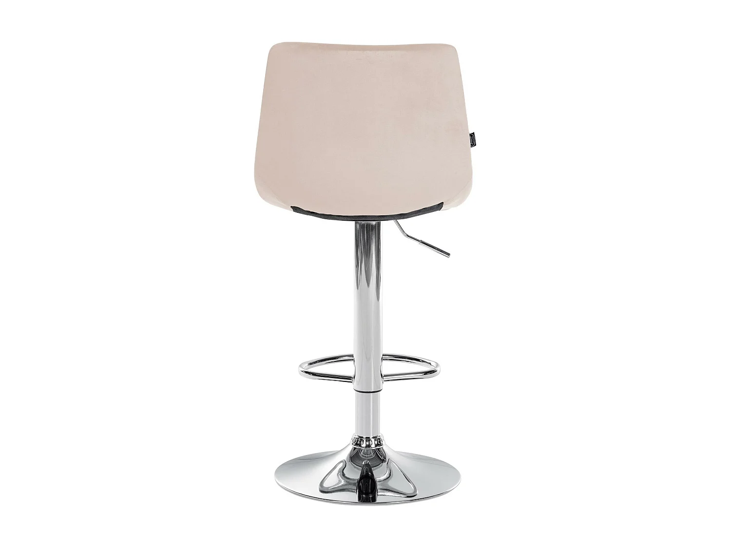 Lot de 2  Tabouret de bar - Velours & Métal - Beige - Jerry