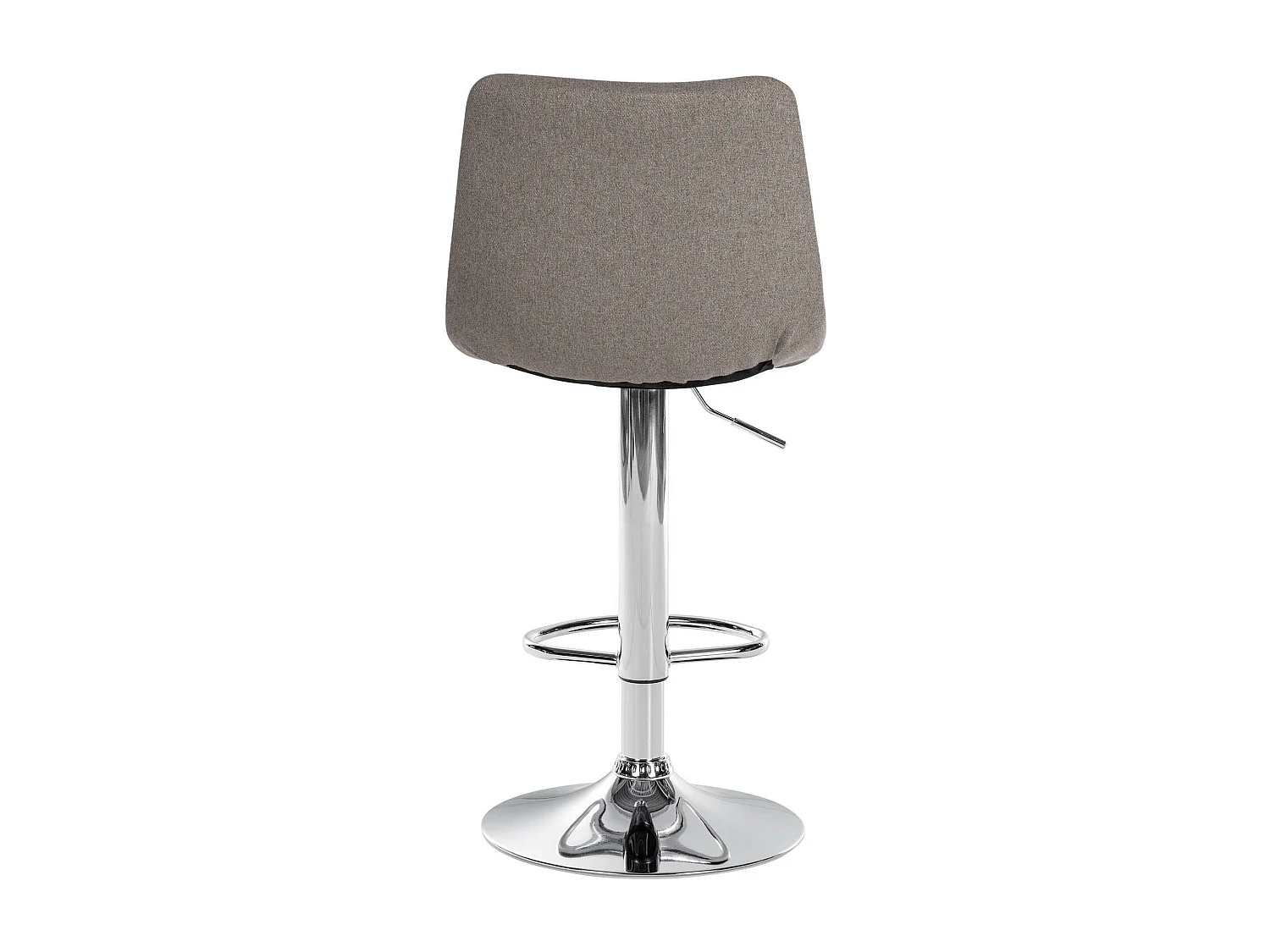 Tabouret de bar - Tissu & Métal - Gris - Jerry