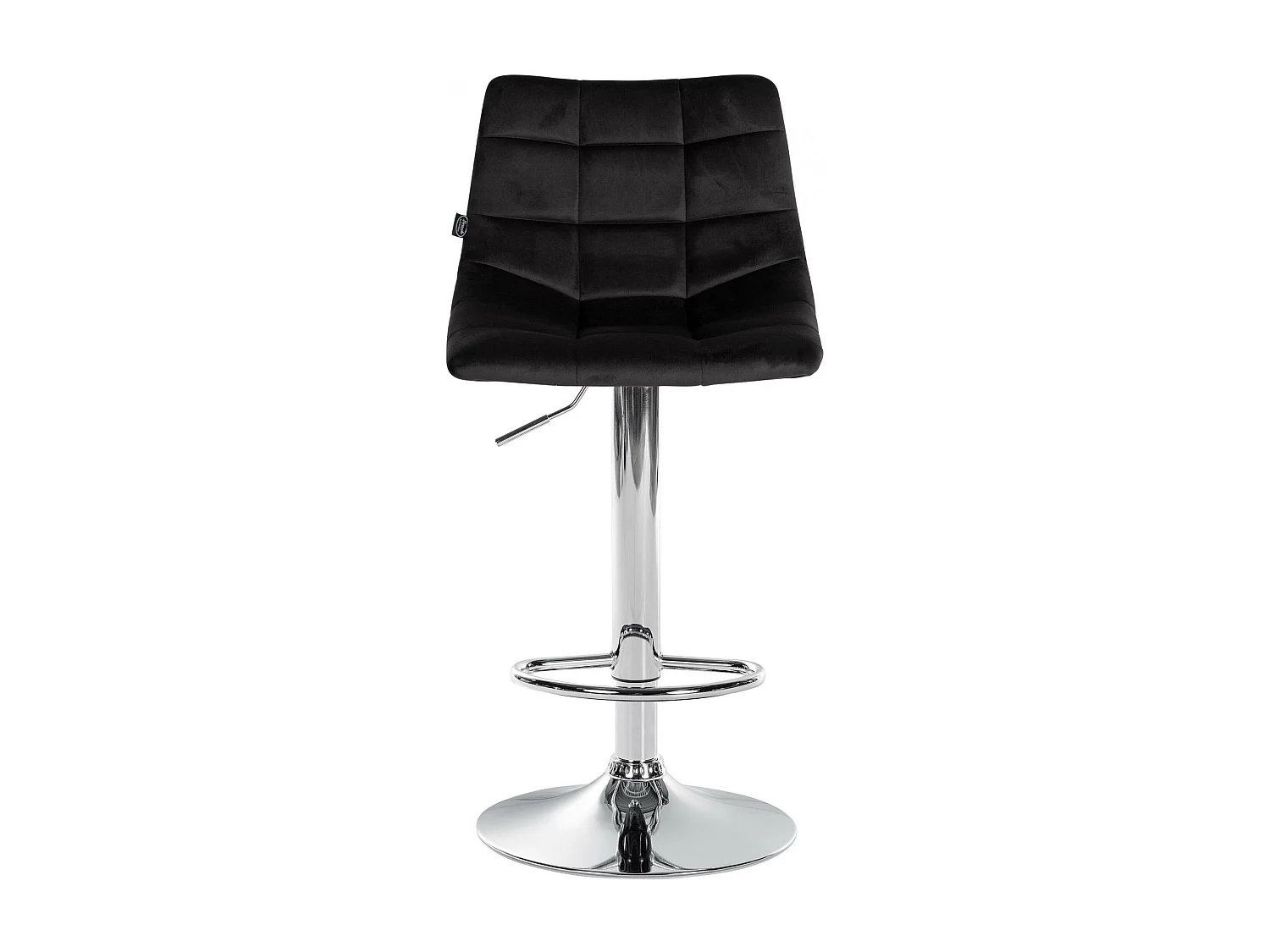 Lot de 2  Tabouret de bar - Velours & Métal - Noir - Jerry