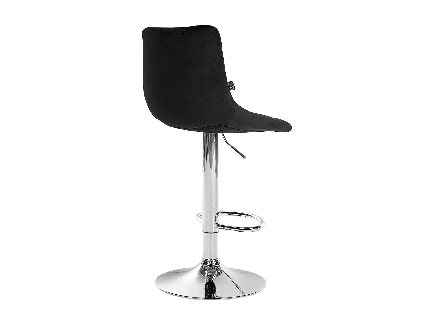 Lot de 2  Tabouret de bar - Velours & Métal - Noir - Jerry