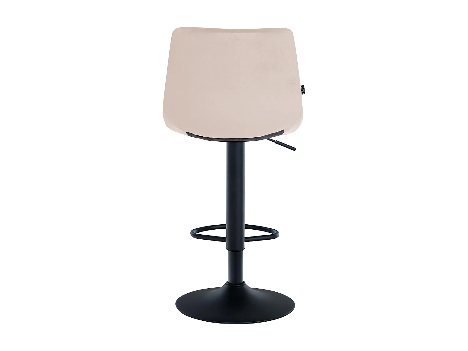 Lot de 2  Tabouret de bar - Velours & Métal - Beige - Jerry
