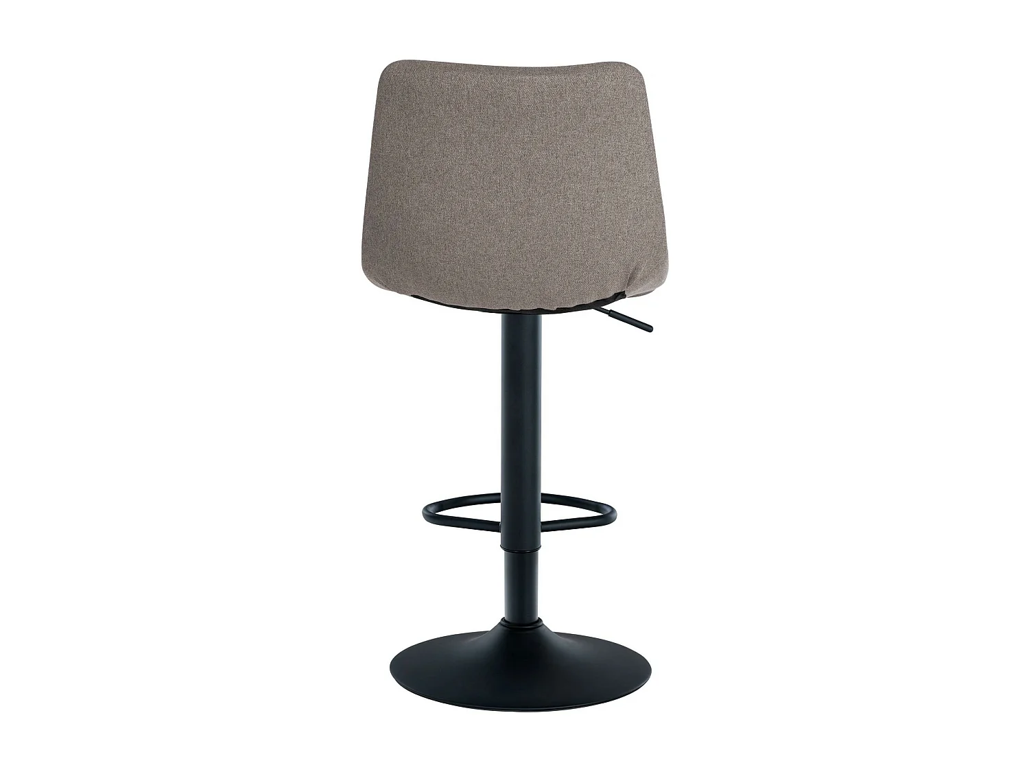 Lot de 2  Tabouret de bar - Tissu & Métal - Gris - Jerry