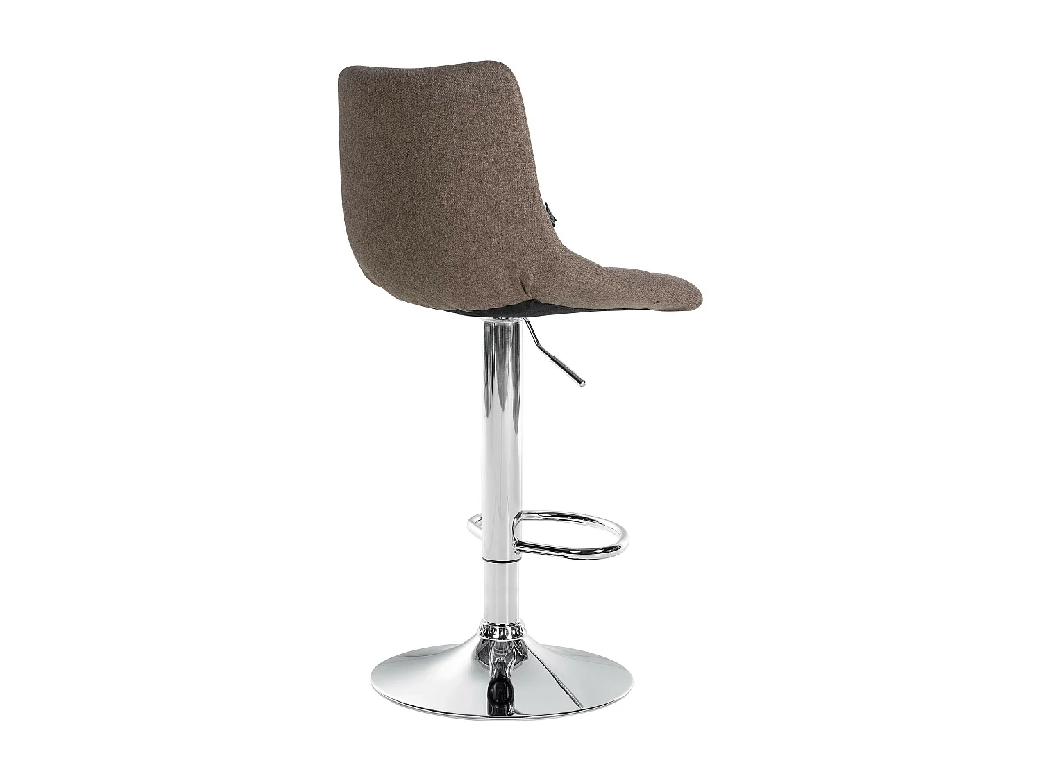Tabouret de bar - Tissu & Métal - Taupe - Jerry