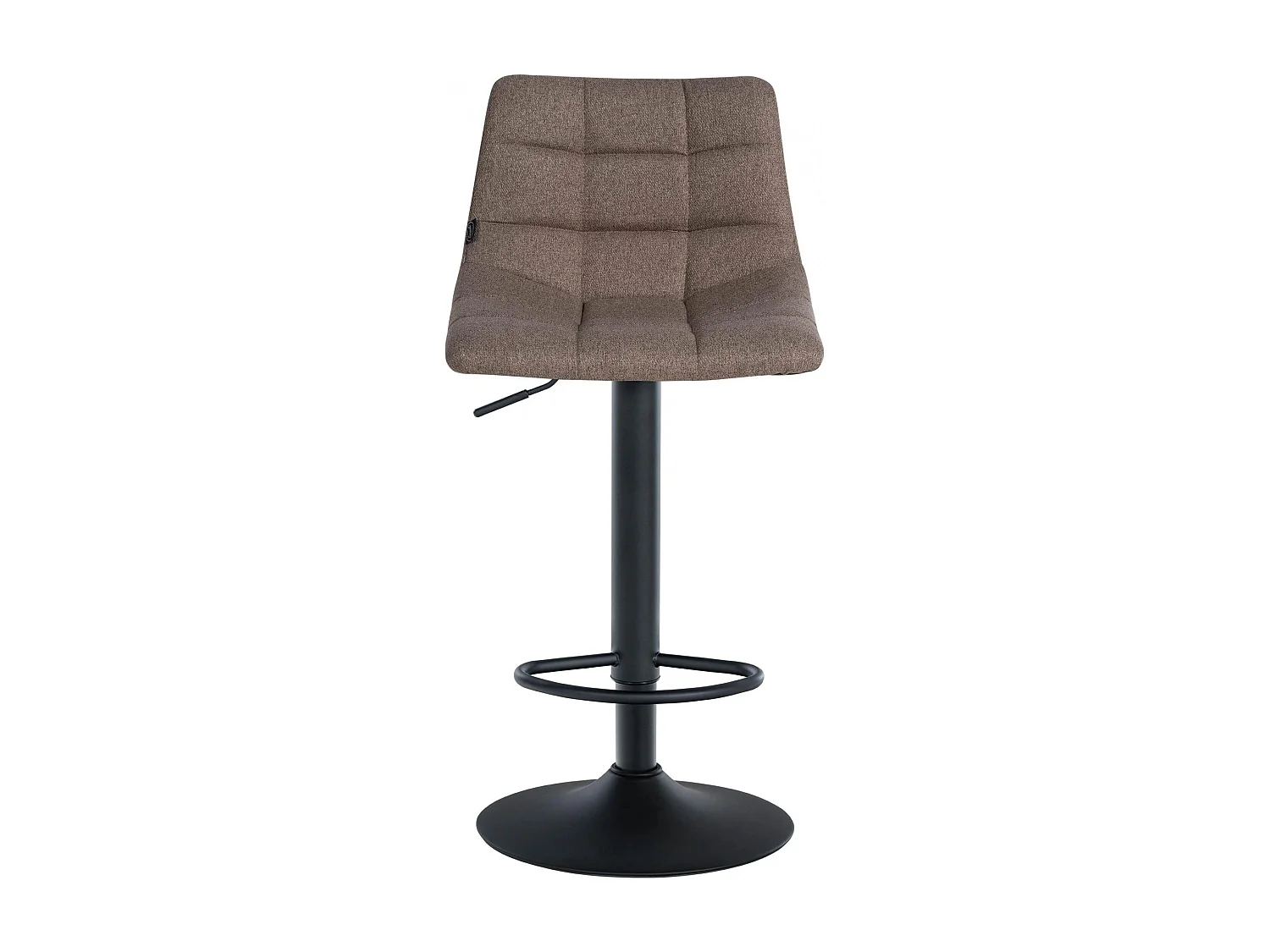 Lot de 2  Tabouret de bar - Tissu & Métal - Taupe - Jerry