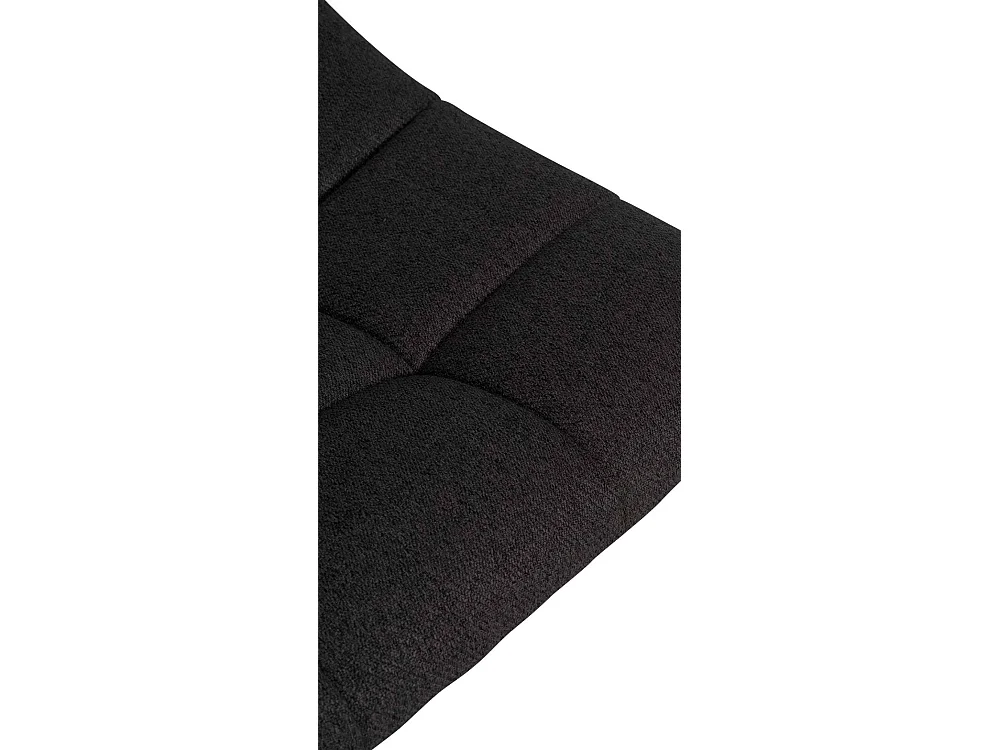 Tabouret de bar - Tissu & Métal - Noir - Jerry