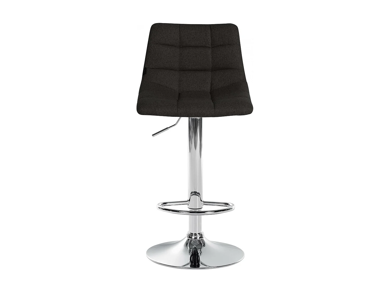 Tabouret de bar - Tissu & Métal - Noir - Jerry