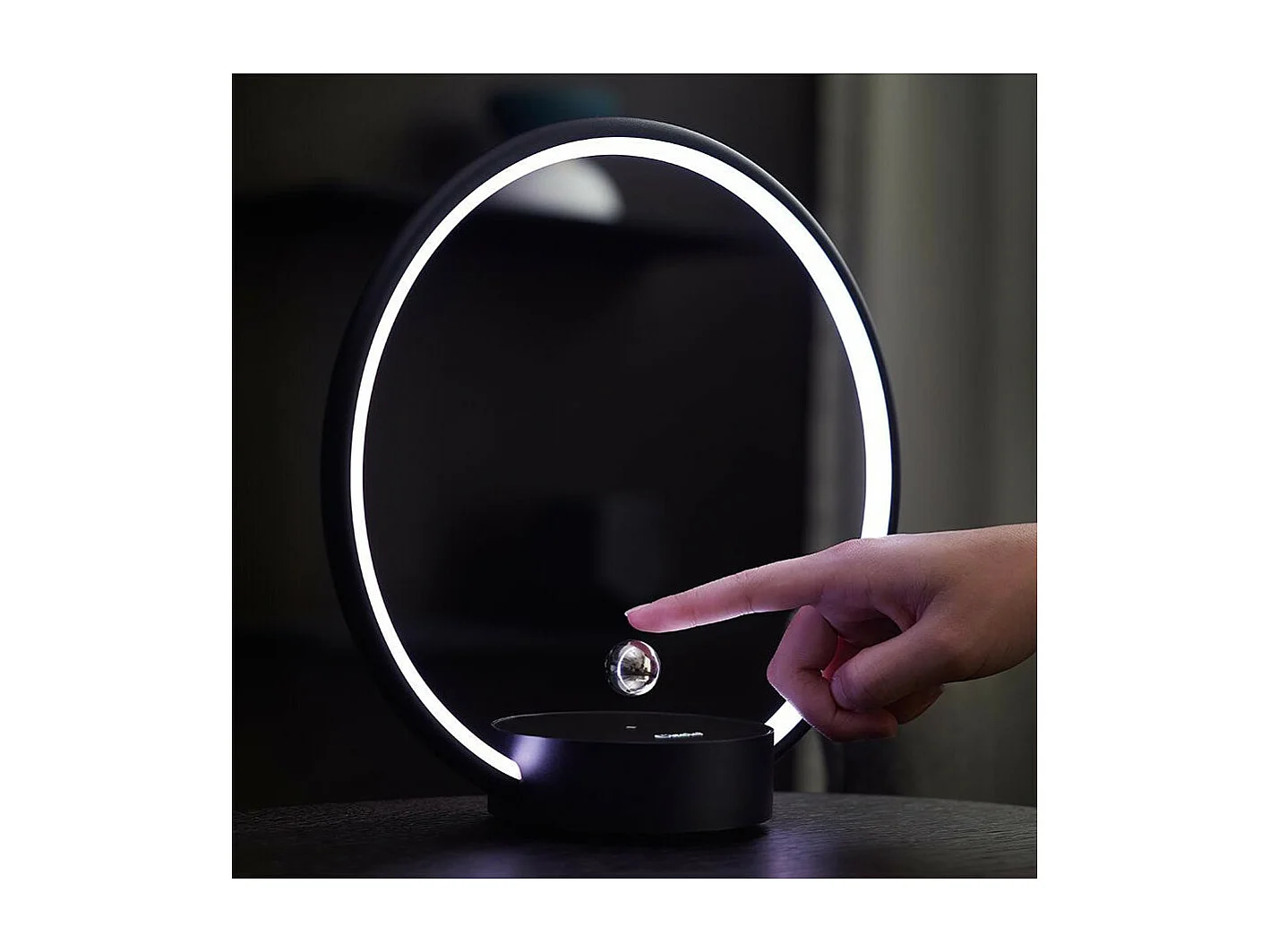 Lampe à lévitation Design CIRCLO noire
