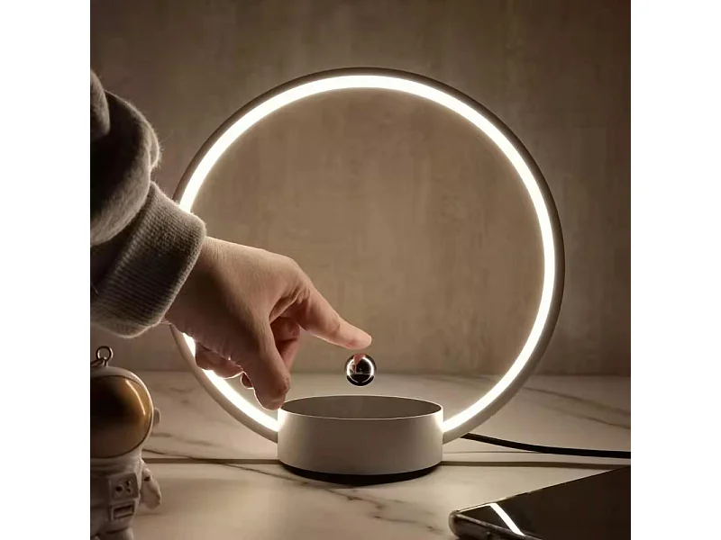 Lampe à lévitation Design CIRCLO blanc