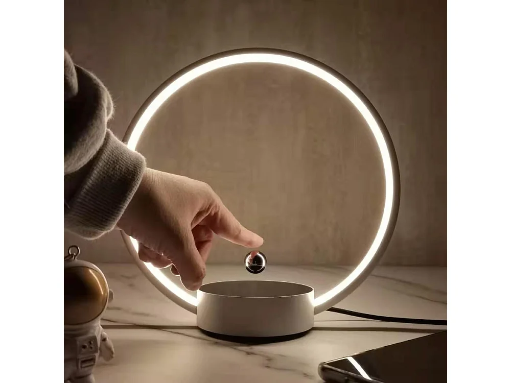 Lampe à lévitation Design CIRCLO blanc