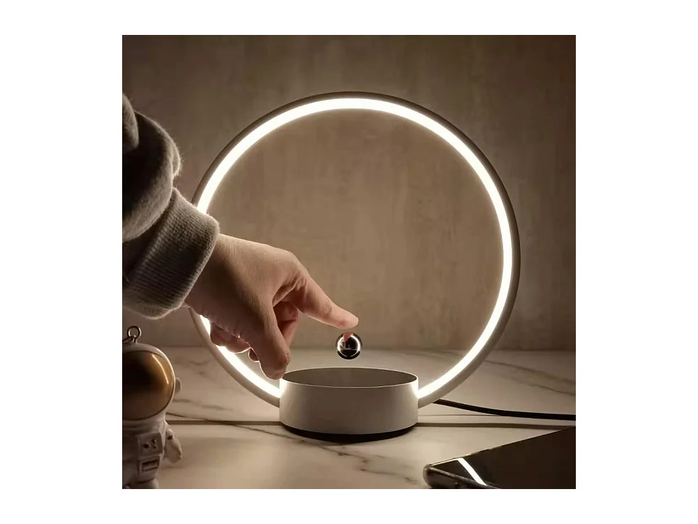 Lampe à lévitation Design CIRCLO blanc