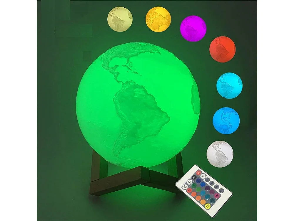 Mini-lampe Terre à poser multicolore MoovyEarth