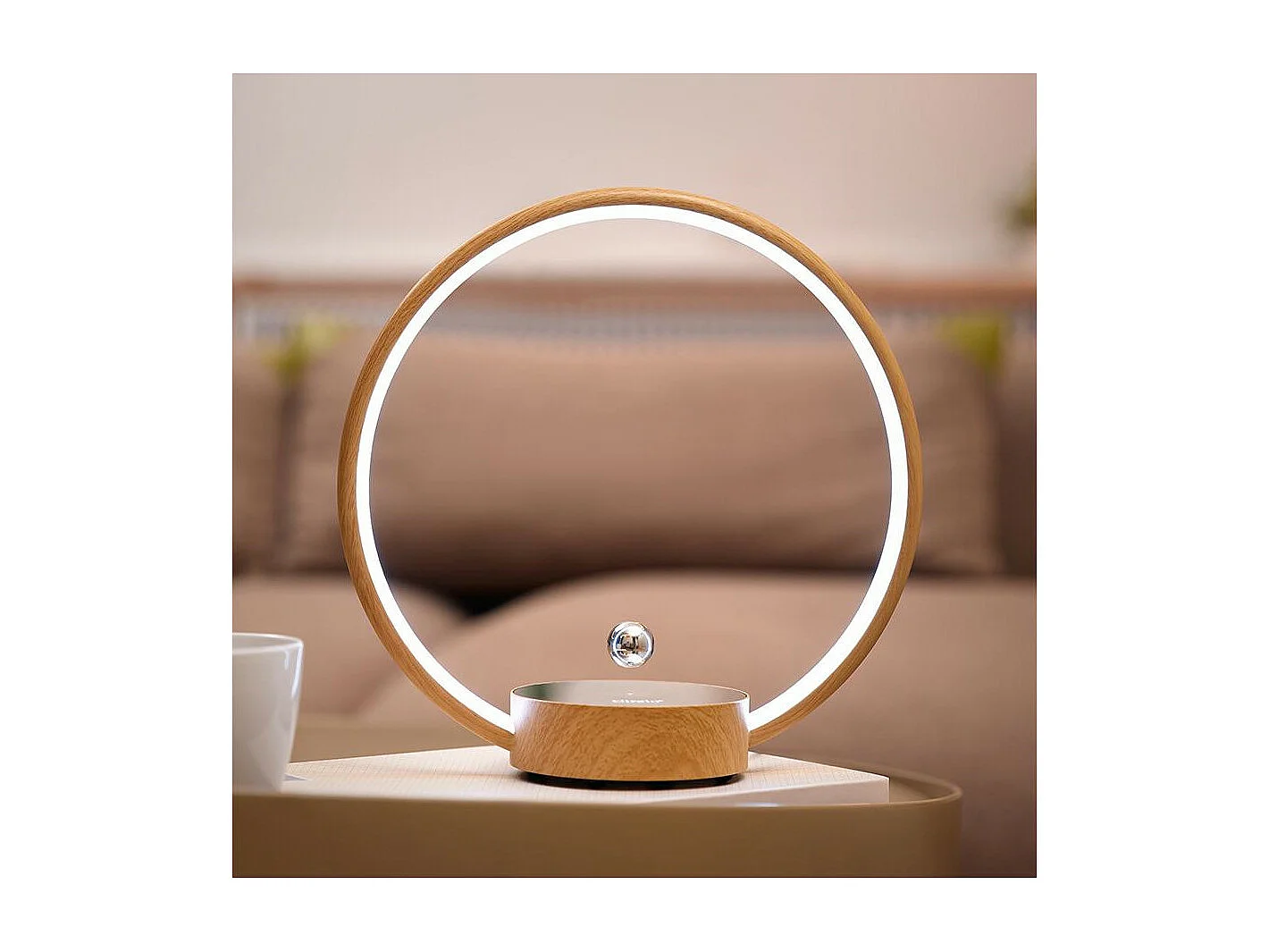 Lampe à lévitation Design CIRCLO bois