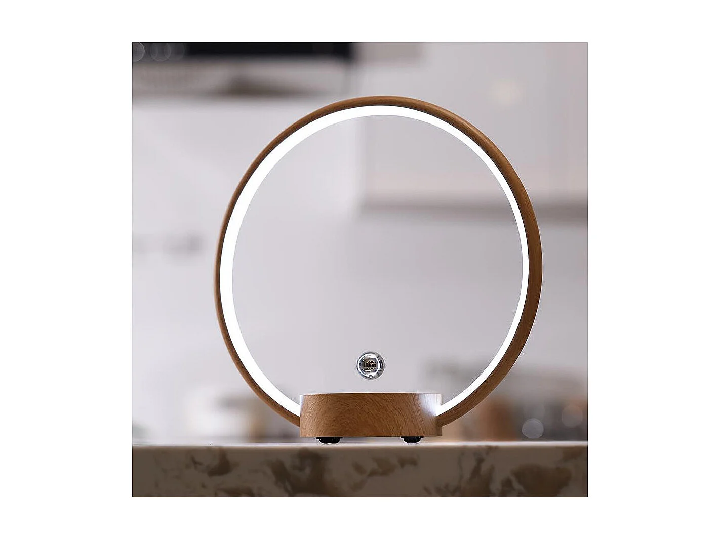 Lampe à lévitation Design CIRCLO bois