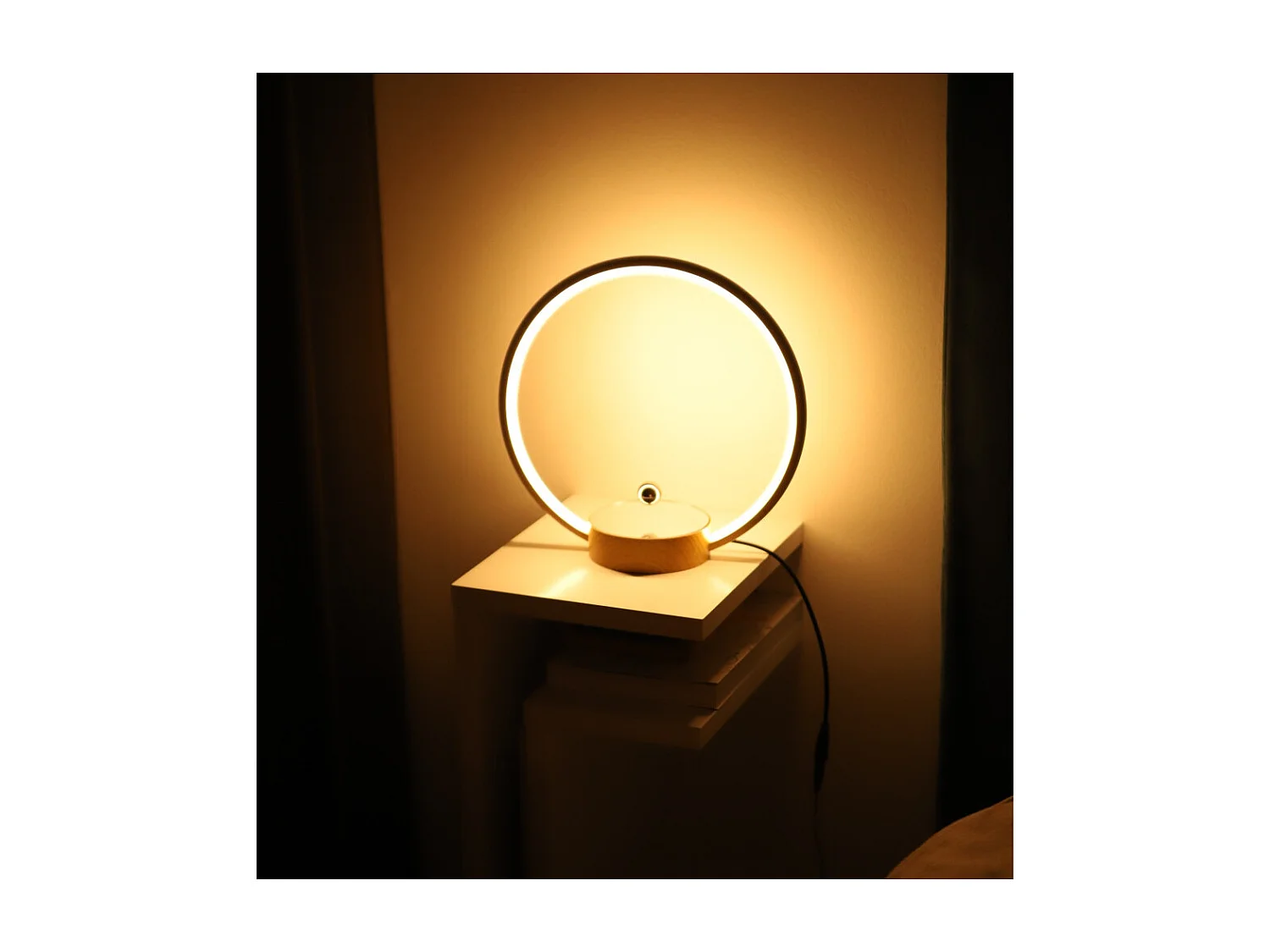 Lampe à lévitation Design CIRCLO bois