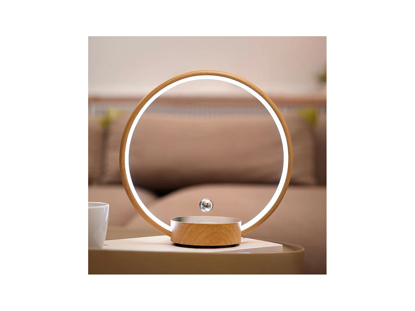 Lampe à lévitation Design CIRCLO bois