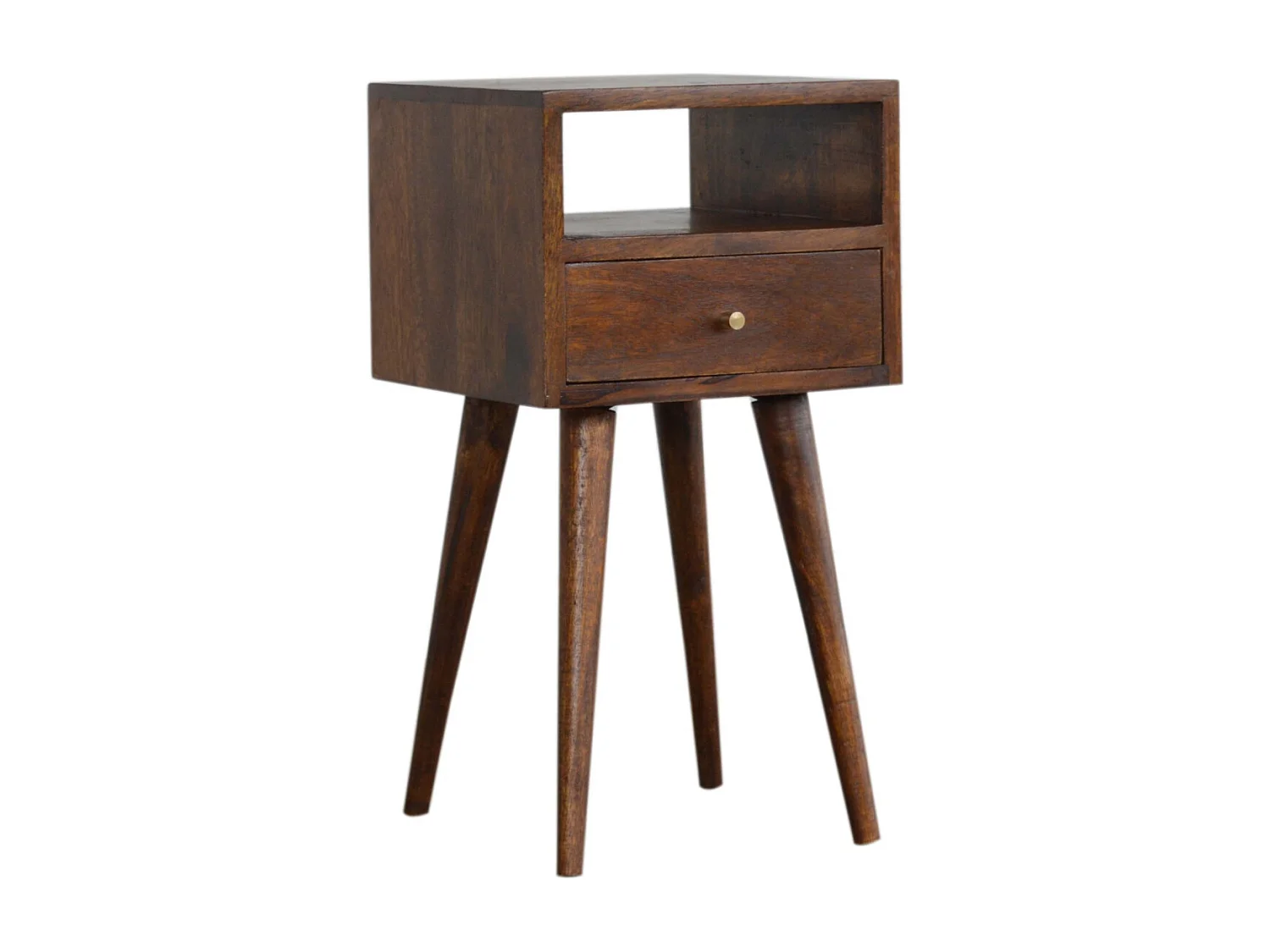 Table de chevet mini en châtaignier.