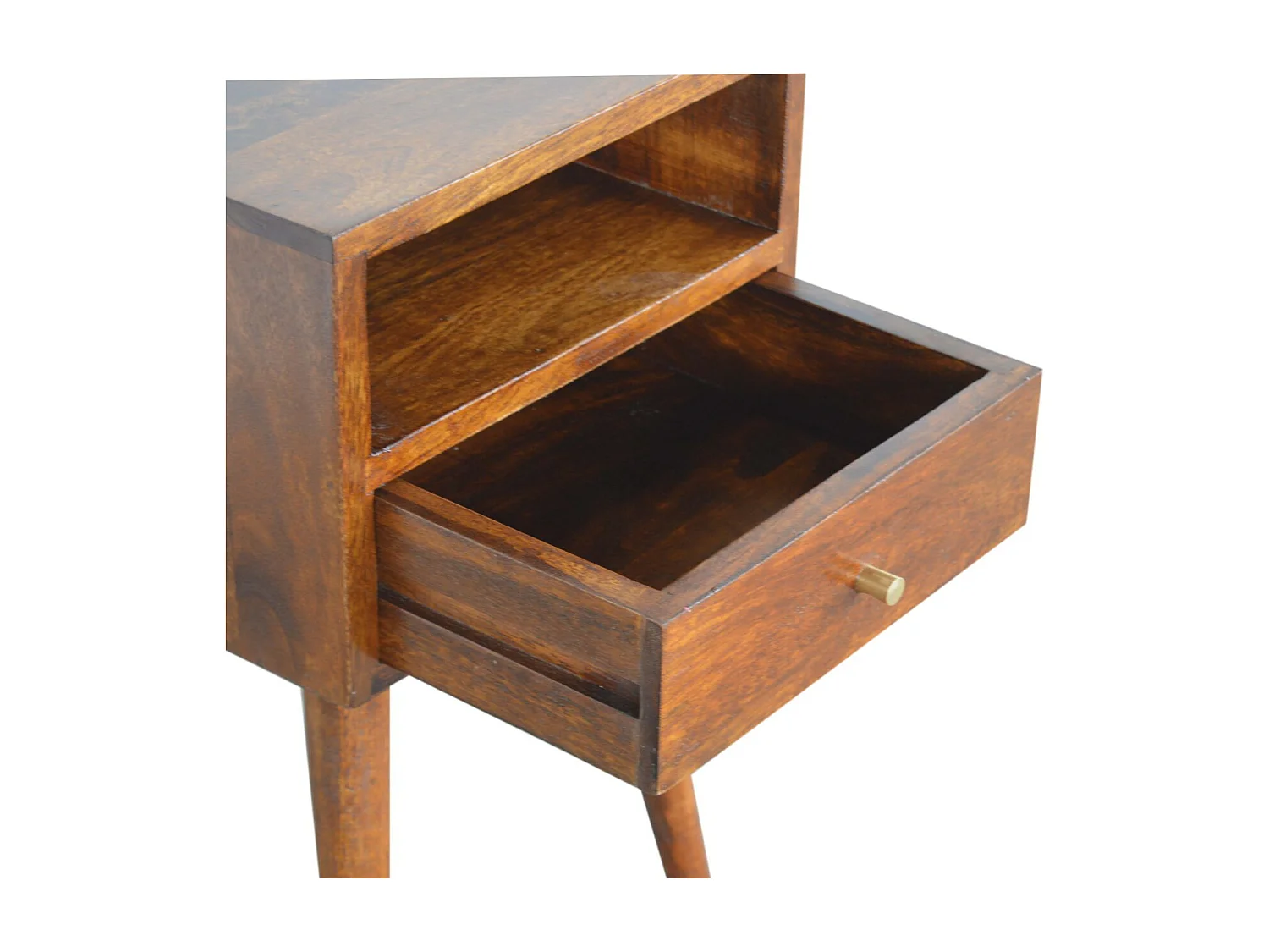 Table de chevet mini en châtaignier.