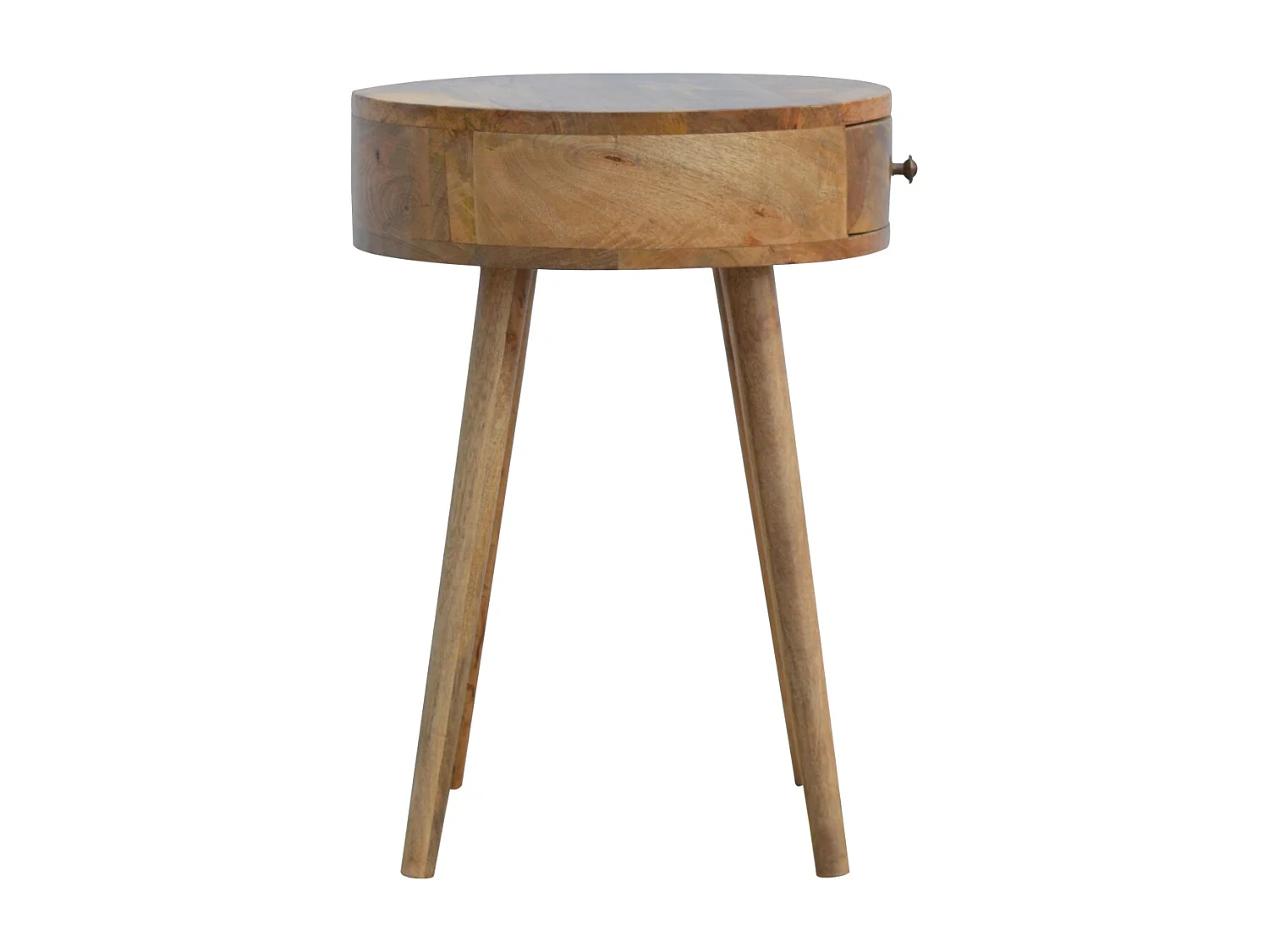 Table de chevet circulaire nordique.