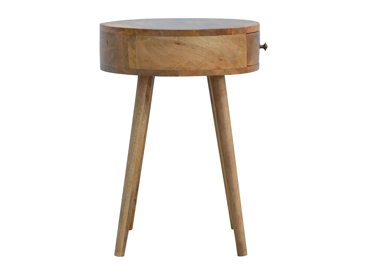 Nordic circular bedside table.
