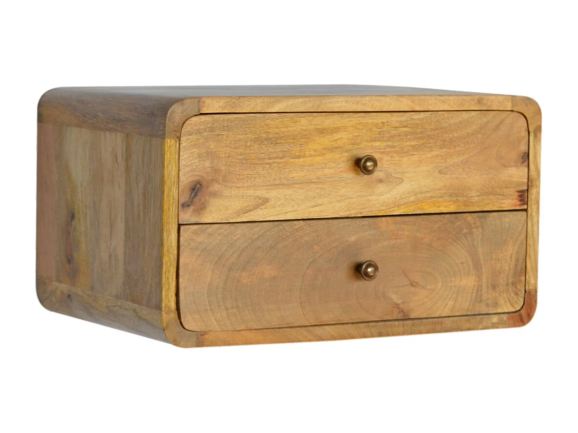 Artisan Furniture Criado-Mudo Flutuante em Carvalho com 2 Gavetas, Quarto