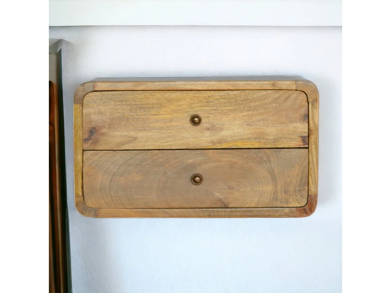 Artisan Furniture Criado-Mudo Flutuante em Carvalho com 2 Gavetas, Quarto