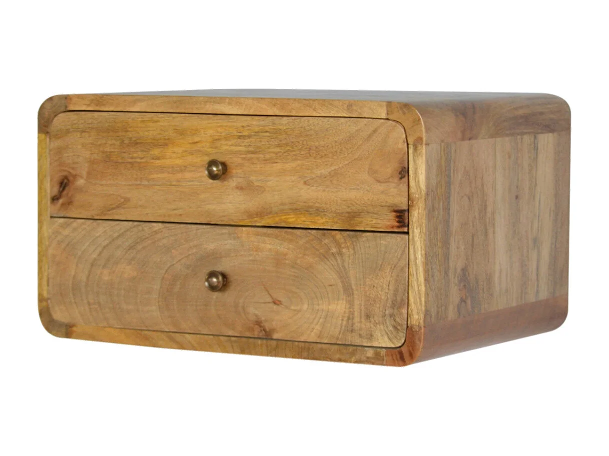 Artisan Furniture Criado-Mudo Flutuante em Carvalho com 2 Gavetas, Quarto