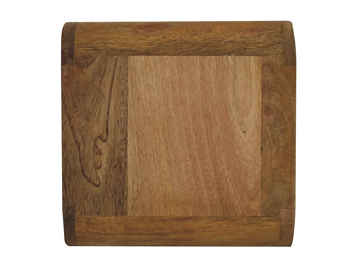 Artisan Furniture Dębowa mini wisząca szafka nocna z zakrzywionym wzorem, sypialnia