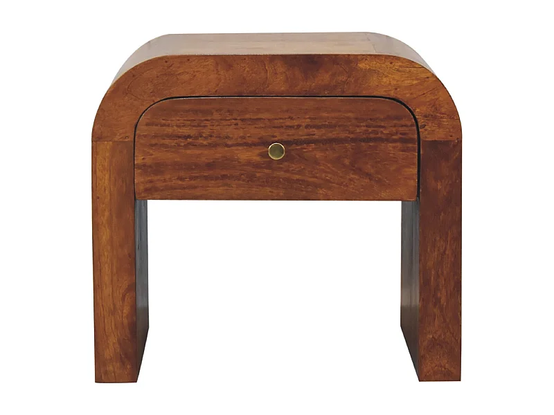 Artisan Furniture Orzechowa szafka nocna Darcy z 1 szufladą, sypialnia