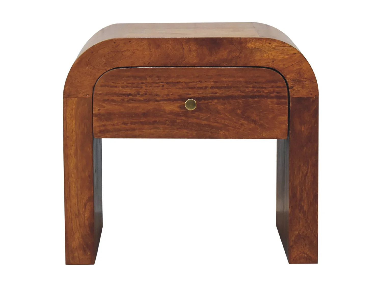 Artisan Furniture Solid Wood Darcy Chestnut Bedside, 1 Drawer, Brown