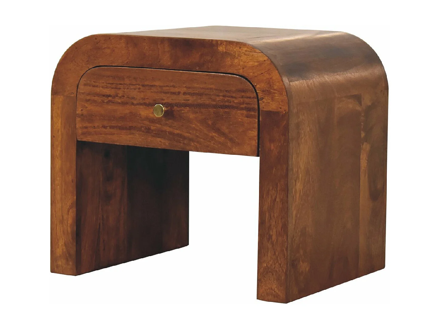 Artisan Furniture Solid Wood Darcy Chestnut Bedside, 1 Drawer, Brown