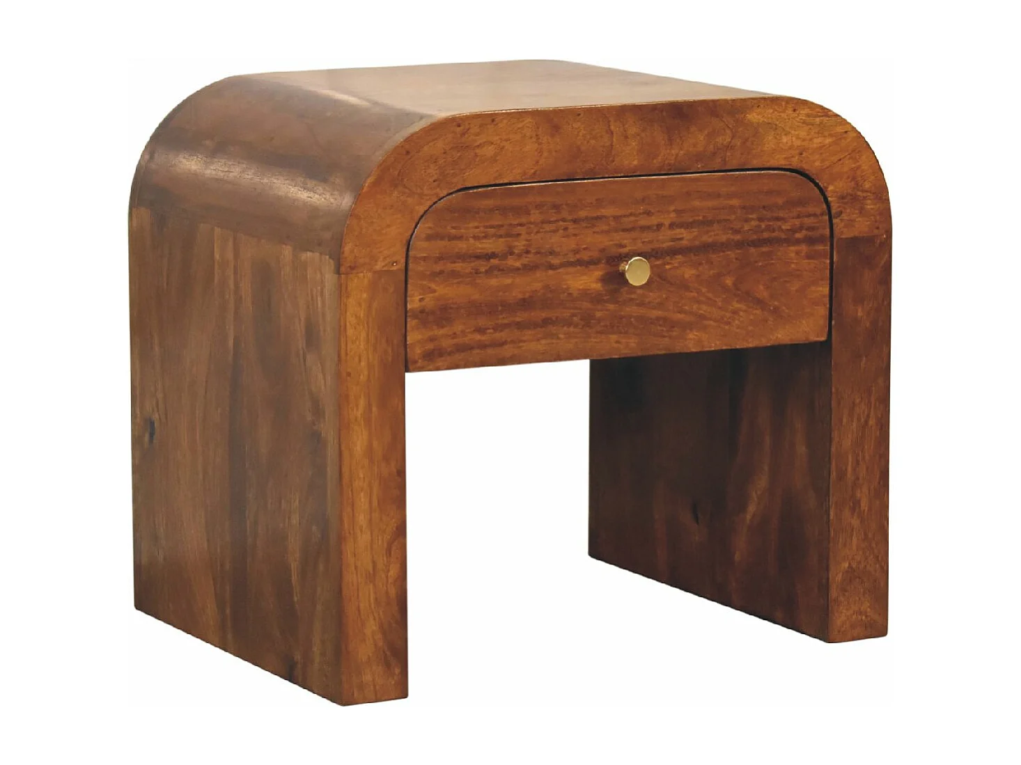Artisan Furniture Solid Wood Darcy Chestnut Bedside, 1 Drawer, Brown
