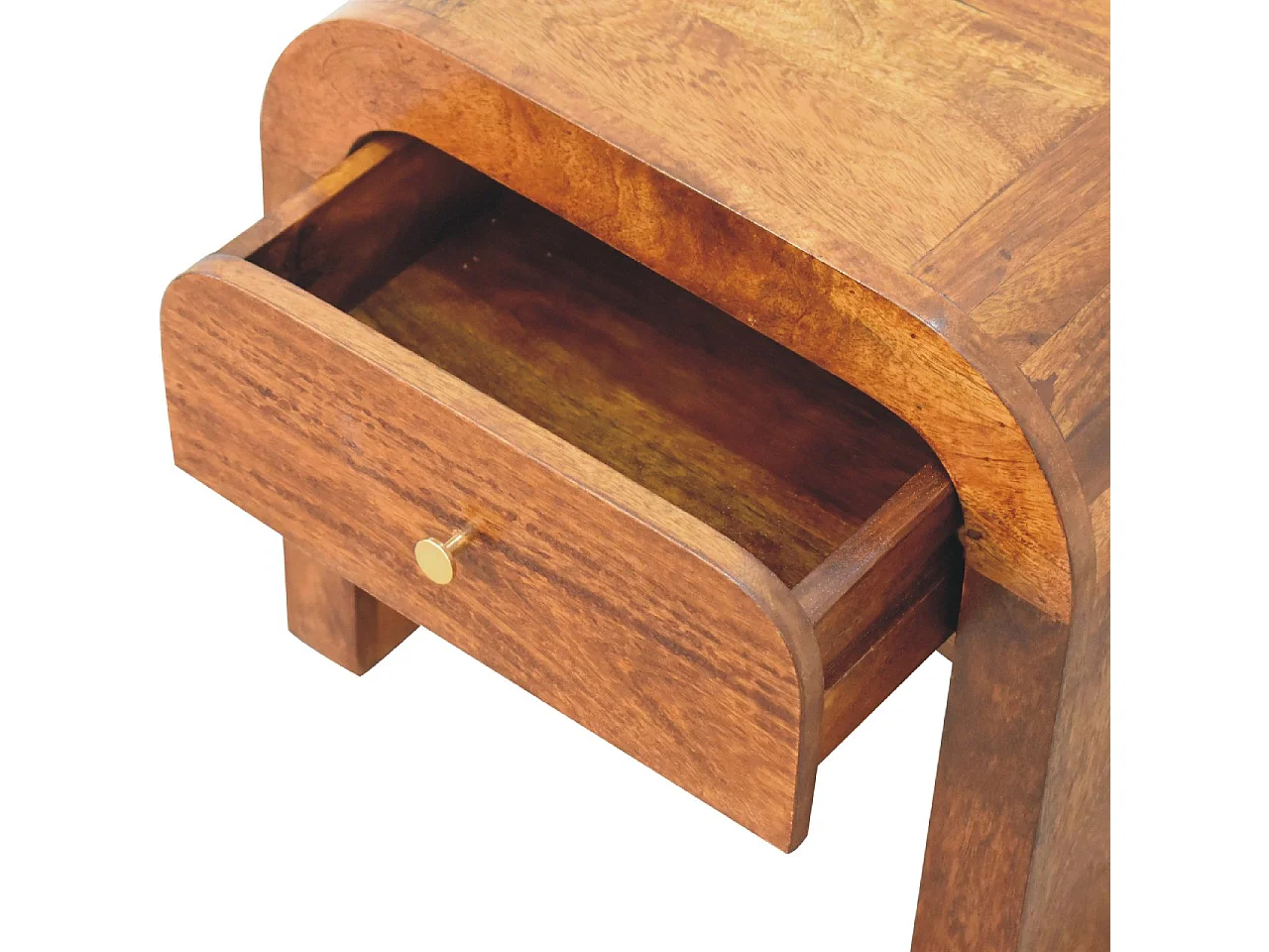 Artisan Furniture Solid Wood Darcy Chestnut Bedside, 1 Drawer, Brown