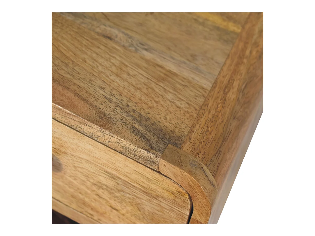 Artisan Furniture Massief Houten Mini Eiken-achtige Zwevende Nachtkast met Open Sleuf, Slaapkamer Nachtkastje