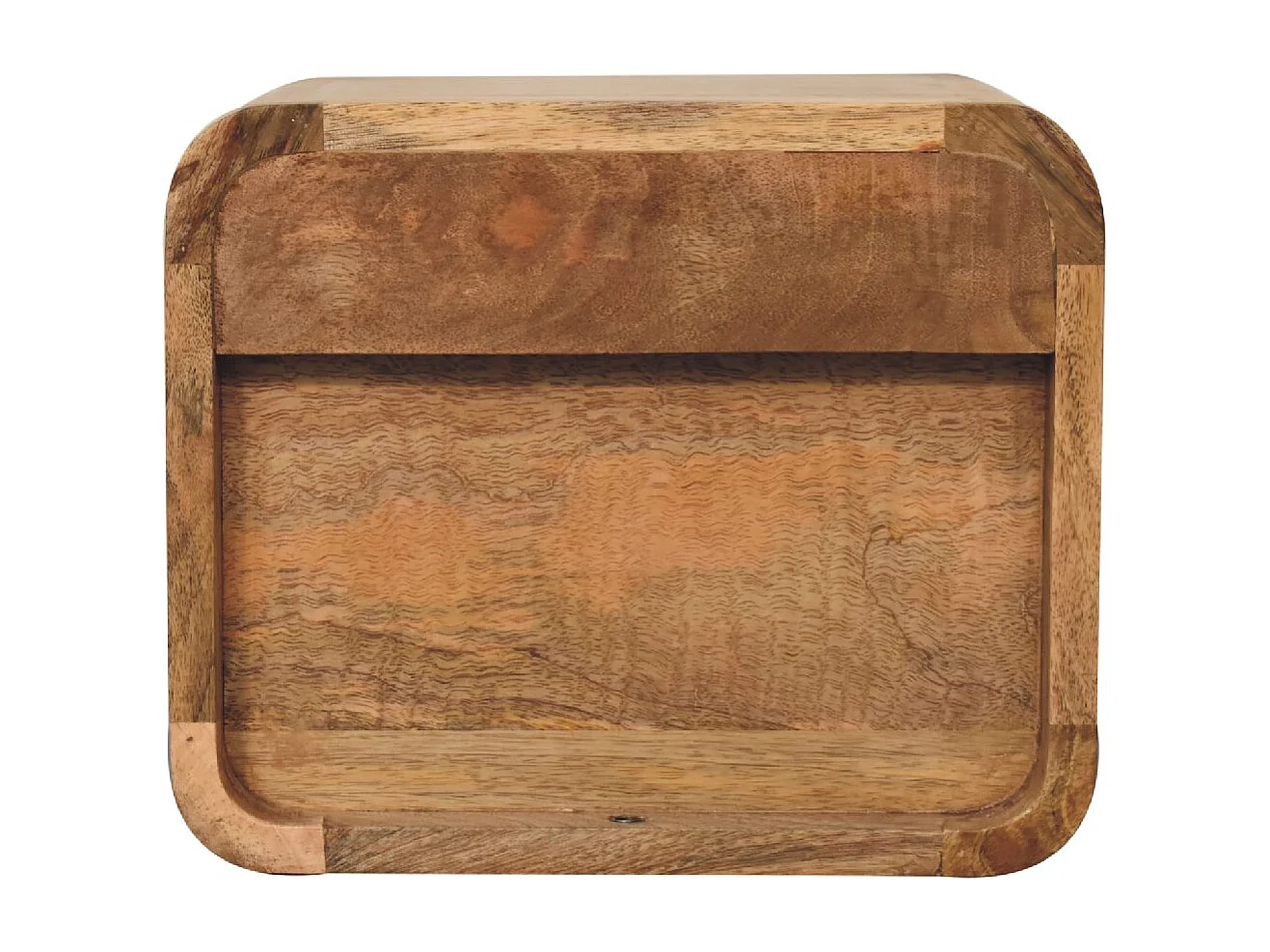 Artisan Furniture Massief Houten Mini Eiken-achtige Zwevende Nachtkast met Open Sleuf, Slaapkamer Nachtkastje