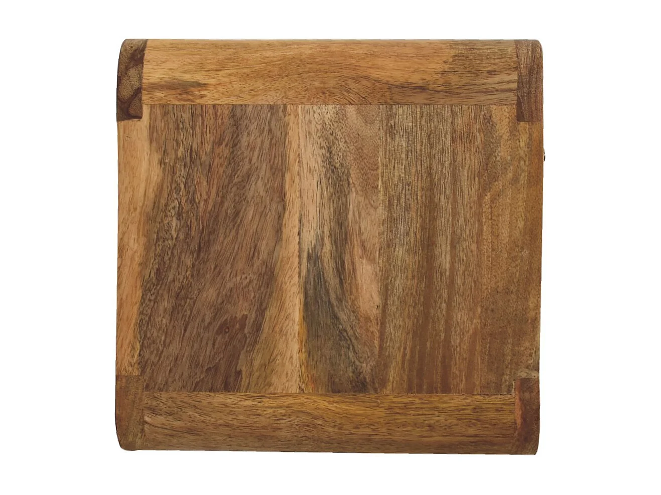 Półka nocna Mini Artisan Furniture wykończona dębem, 1 szuflada, 1 otwarta komora, brązowa