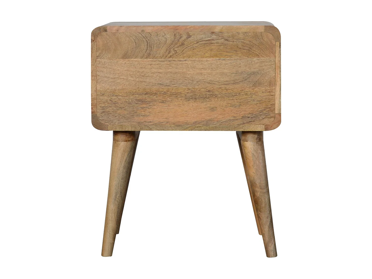 Artisan Furniture Dębowa zakrzywiona szafka nocna, sypialnia