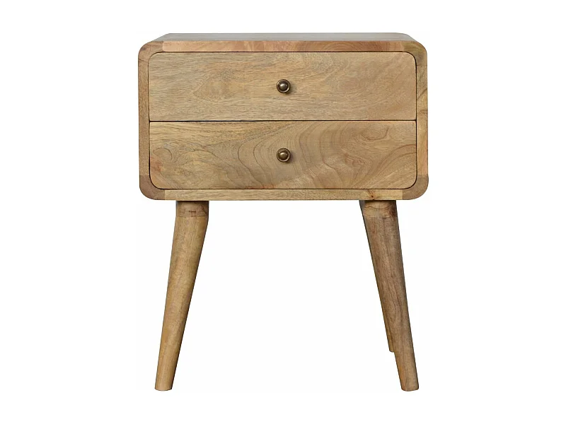 NACHTTISCH mit 2 Schubladen, Eichen-Finish