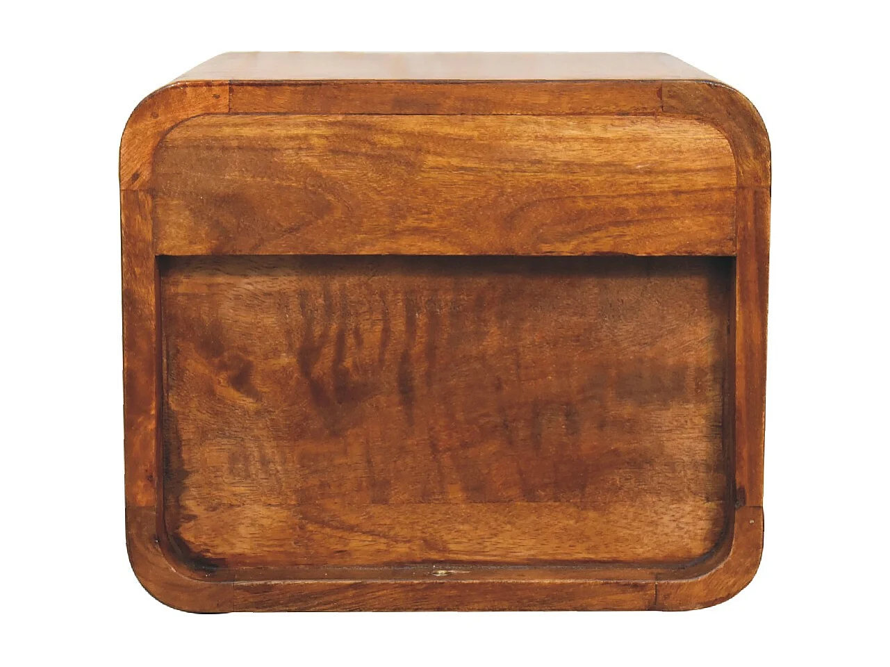 Table de chevet mini en châtaignier suspendue.