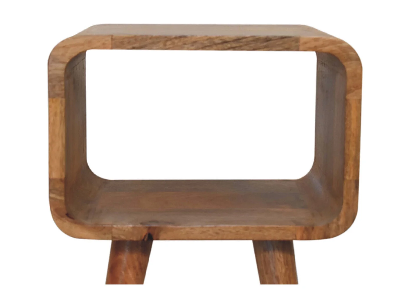 Table de chevet ouverte mini courbée.