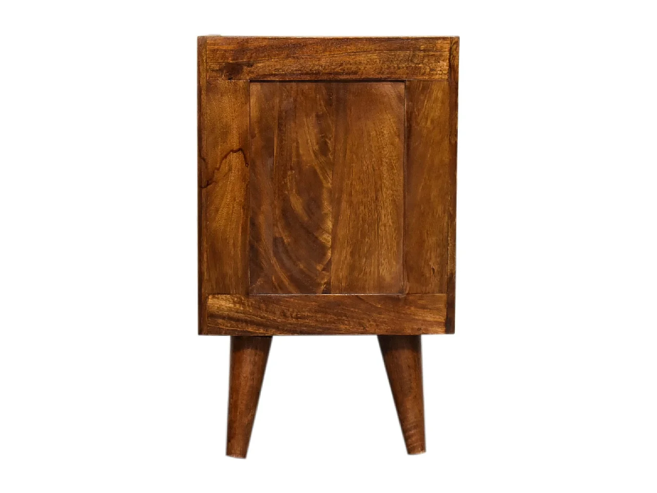 Artisan Furniture Mini Manila Gold Nachttisch aus Massivholz, 1 Schublade, braun
