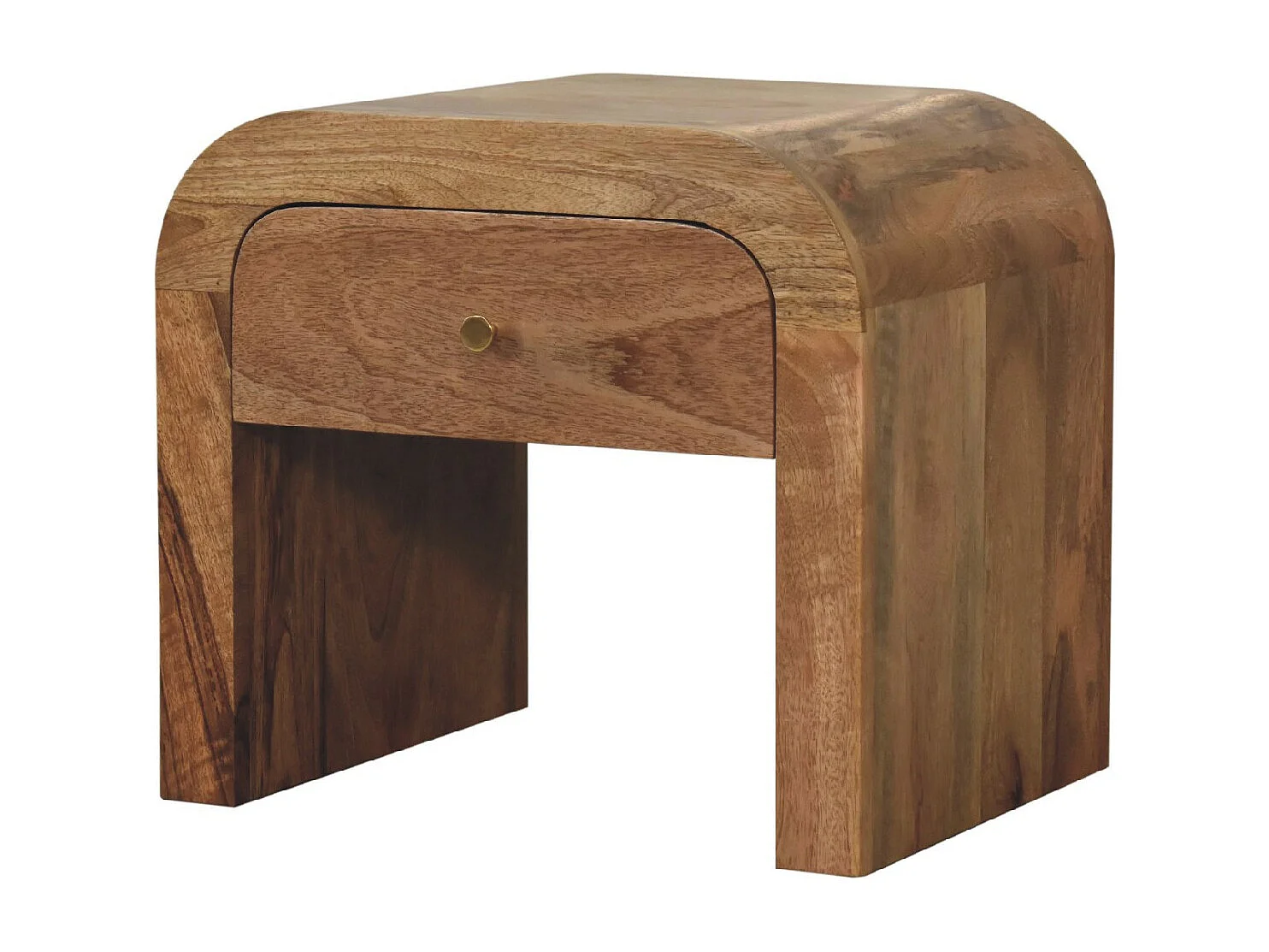 Artisan Furniture Comodino Darcy in Legno Massello di Castagno con 1 Cassetto, Notte per Camera da Letto