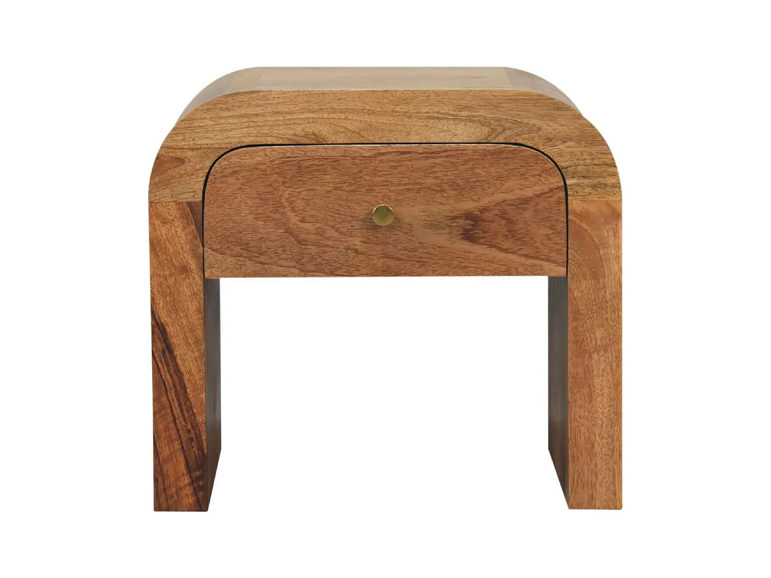 Artisan Furniture Massief Houten Kastanje Darcy Nachtkast met 1 Laden, Slaapkamer