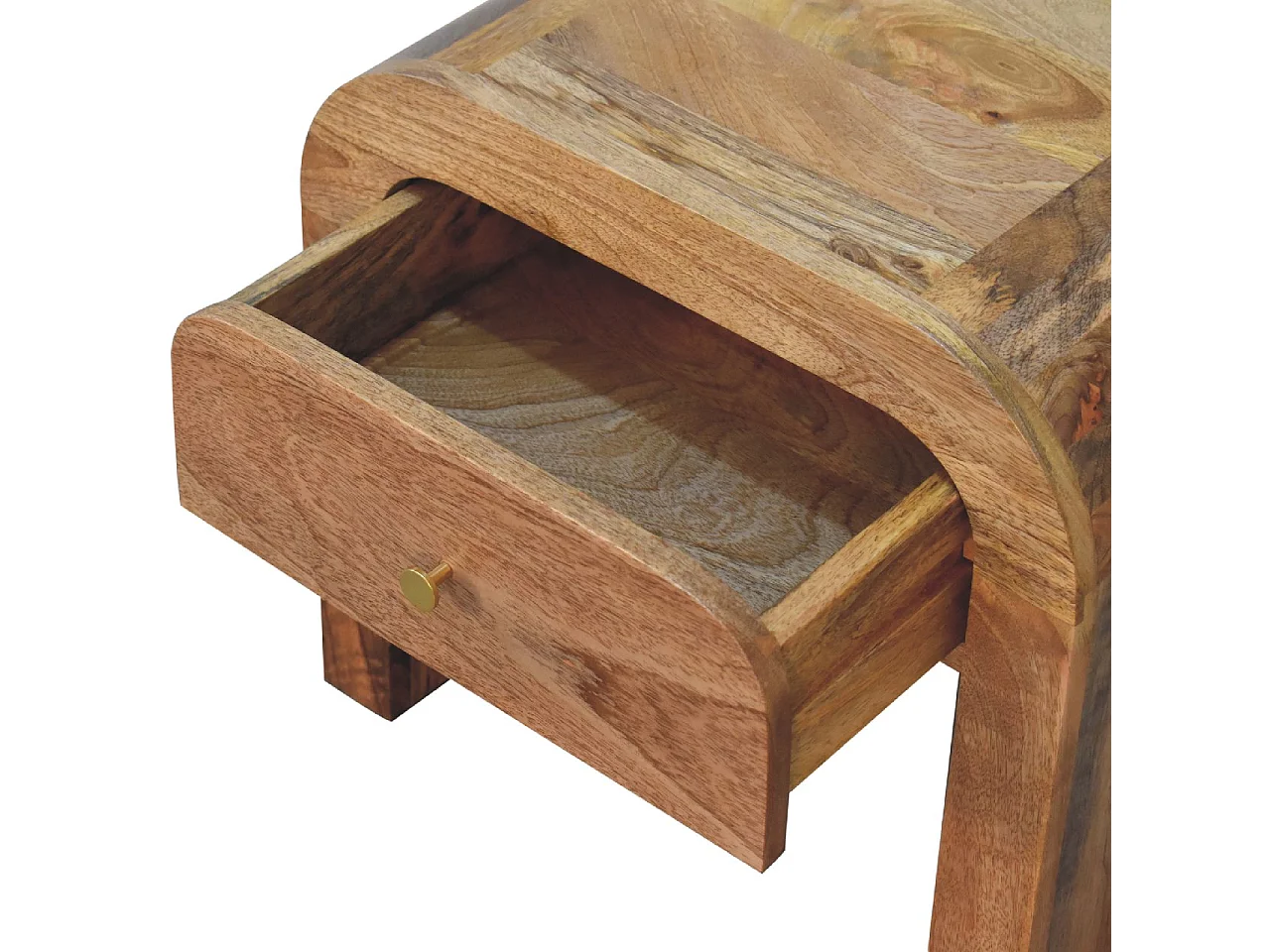 Nachttisch Darcy von Artisan Furniture, 1 Schublade, hellbraun