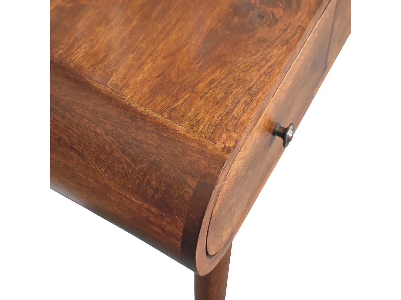 Table de Maquillage avec Miroir en Châtaignier