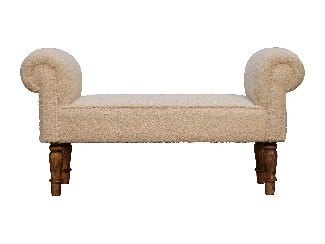 Banc en crème Boucle.